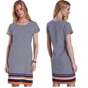 Barbour Harewood' Stripe Jersey Short Sleeve Shift Dress
